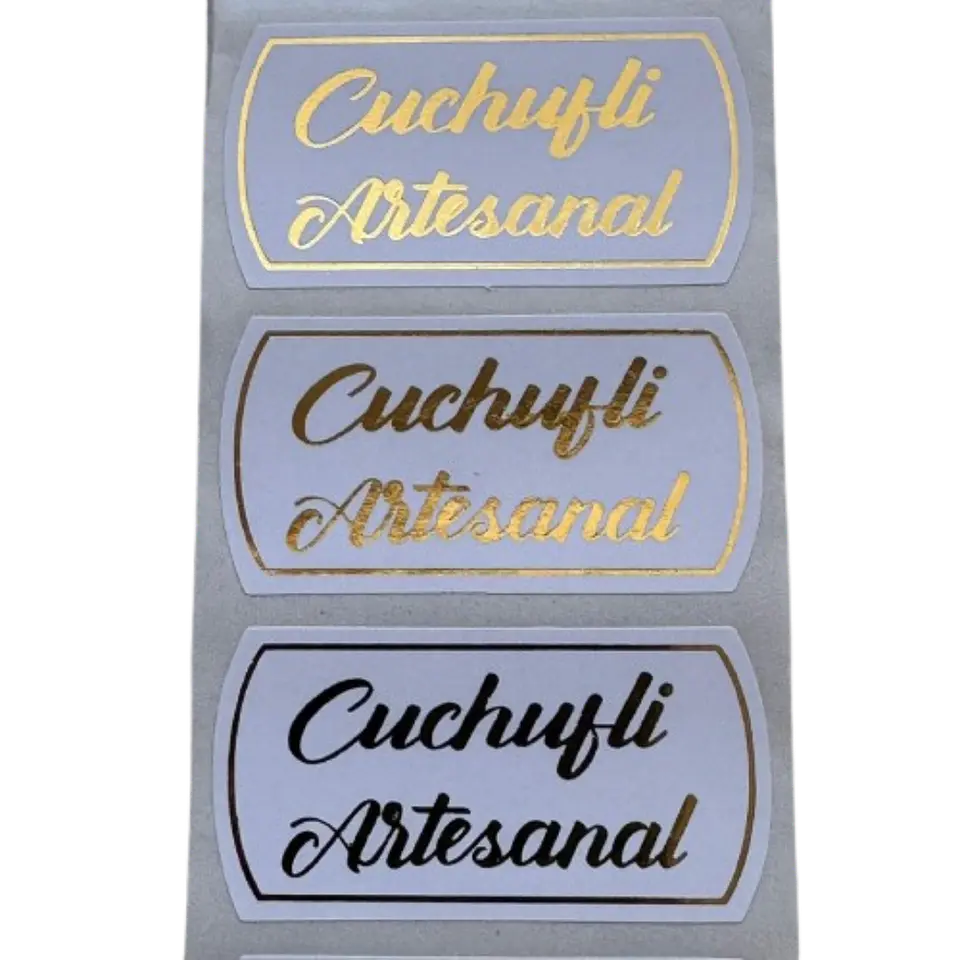 Sticker Cuchufli Blanco 100un 2