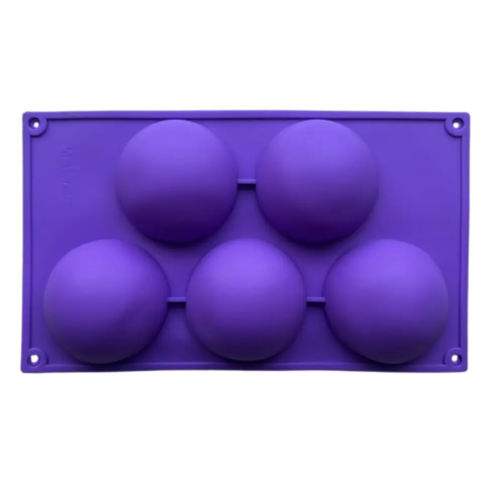Molde Silicona 5 Esferas Grandes 29,5x17cm 3