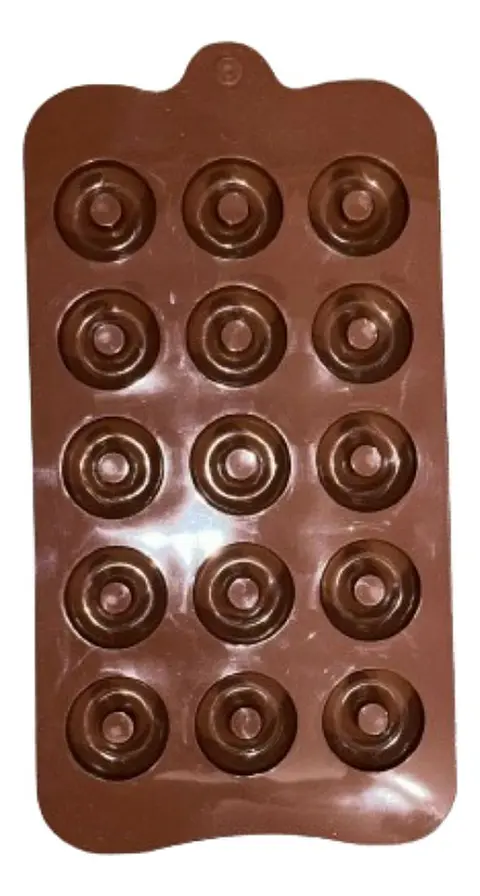 Molde Silicona 15 Mini Donas 2,5cm Diametro