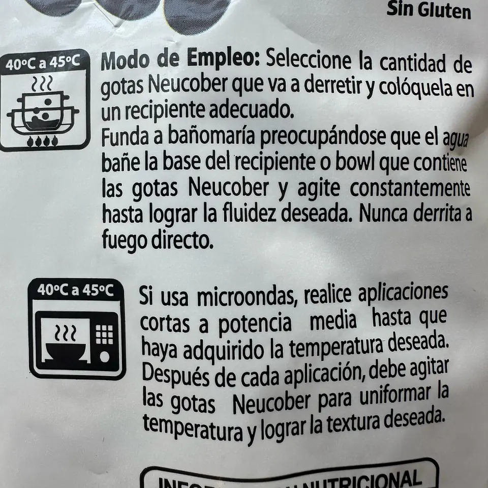 Cobertura Chocolate 407 Semi Amargo Gotas Neucober 1kg 4