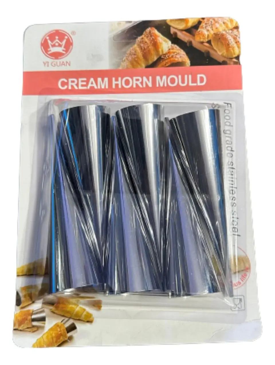 Molde Cachito Grandes 6 pcs Acero Inoxidable 12x3,3cm 1