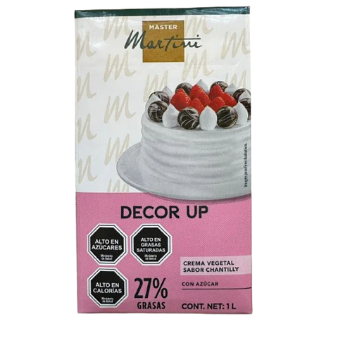 Crema Vegetal Para Batir Decor Up Master Martini 1L