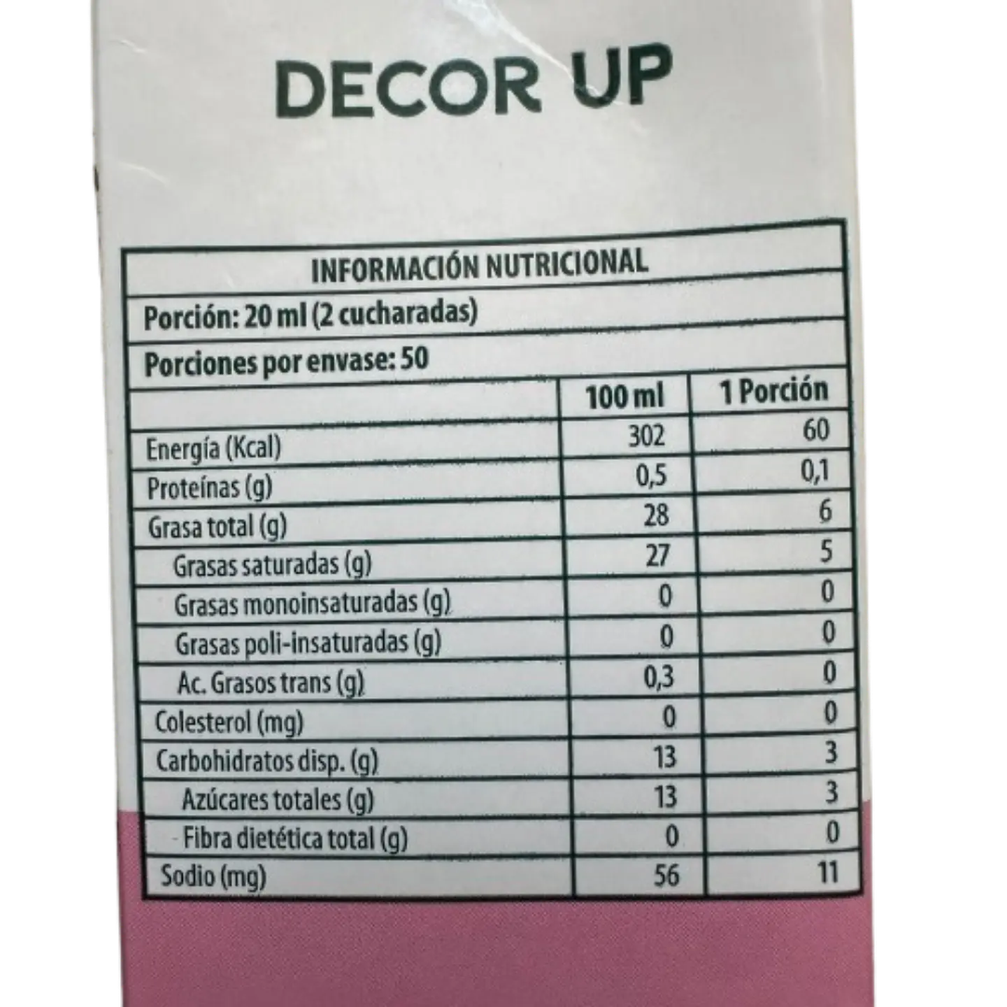 Crema Vegetal Para Batir Decor Up Master Martini 1L 3