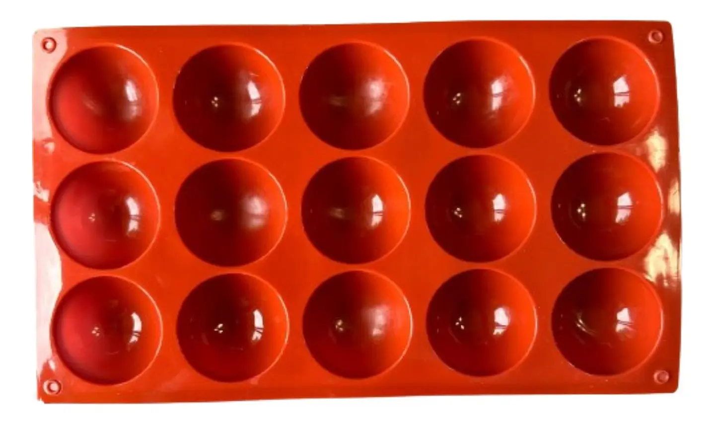Molde Silicona 15 Esferas Medianas 29,5x19,3cm 2