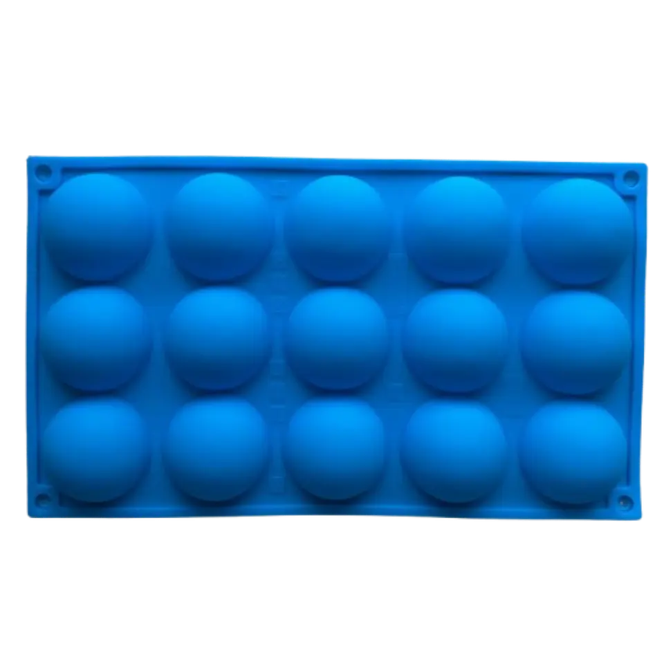 Molde Silicona 15 Esferas Medianas 29,5x19,3cm 3