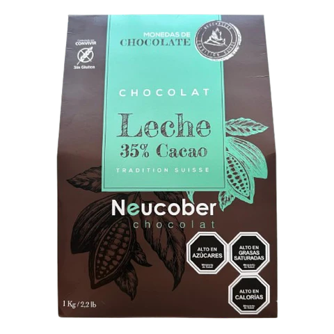 Chocolate 35% Cacao Leche Monedas 806 Neucober 1kg