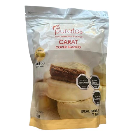 Cobertura Chocolate Blanco Cover Pasteleria Carat Puratos 1k