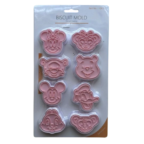 Cortador Galletas Figuras Disney 8 pcs