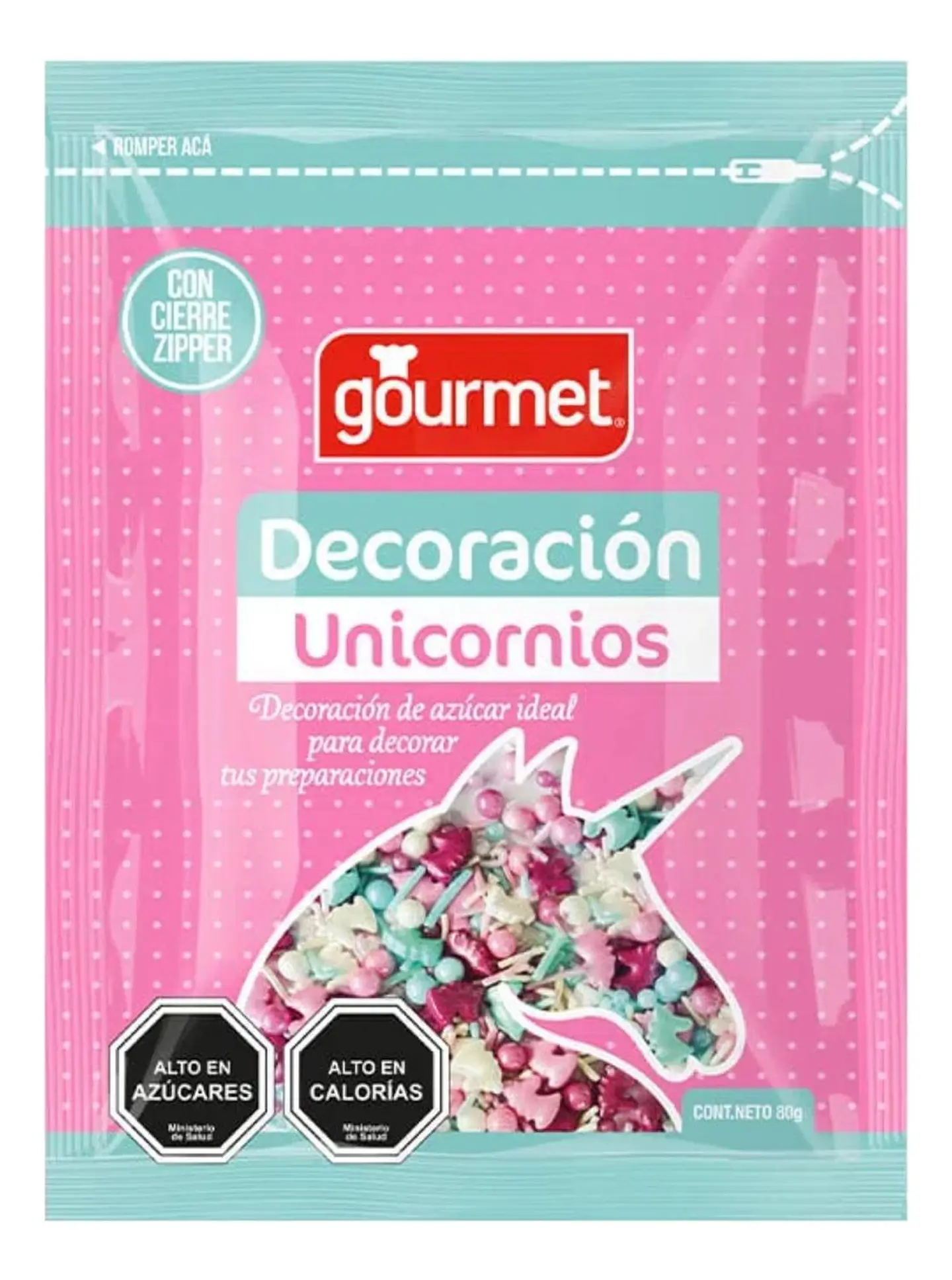 Decoracion Unicornio 80g 1
