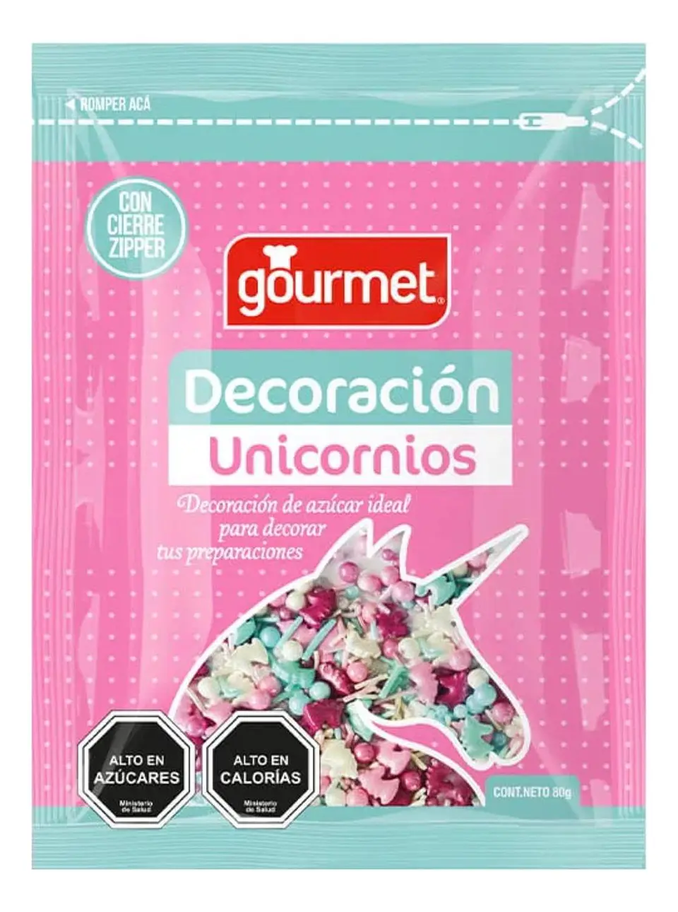 Decoracion Unicornio 80g 1