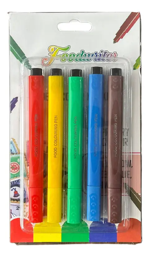 Lapices Marcadores Comestibles 5 Colores