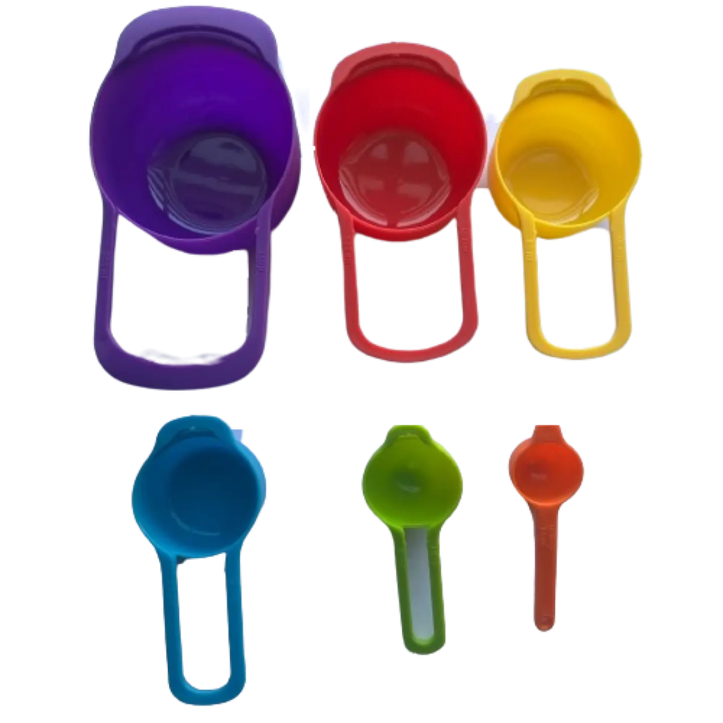Set 6 Cucharas Medidoras Grandes Plasticas 3
