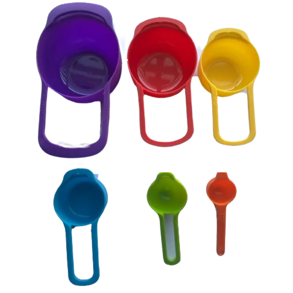 Set 6 Cucharas Medidoras Grandes Plasticas 3