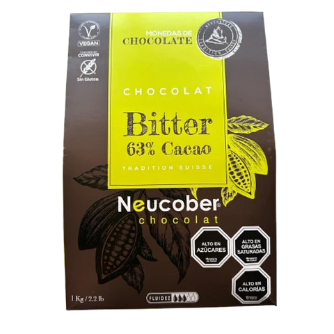Chocolate 63% Cacao Amargo Monedas 812 Neucober 1kg