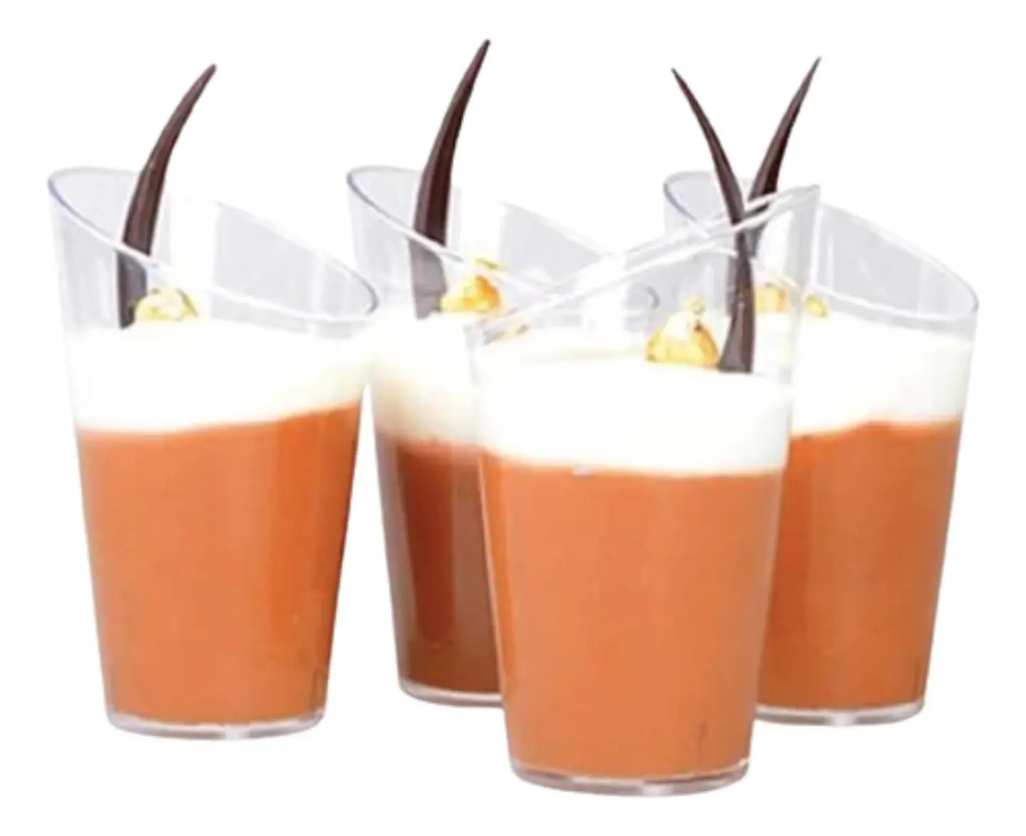 Pack 20 Vaso Acrilico Bisel 60ml 2