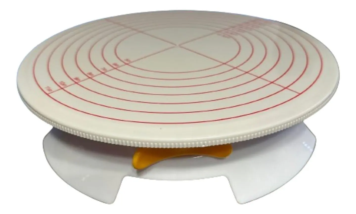 Base Giratoria Para Decoracion De Torta Con Freno 30cm 1