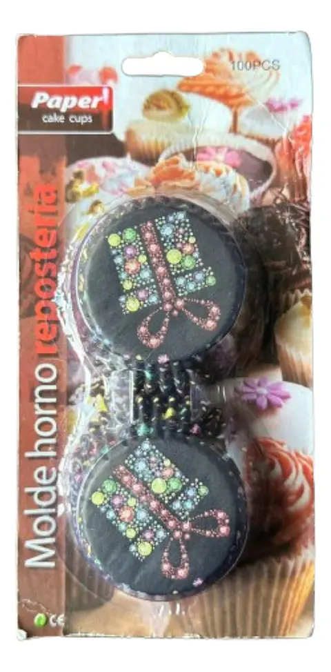 Capsulas Cupcake Diseño A Regalo 100un E110xIn52mm