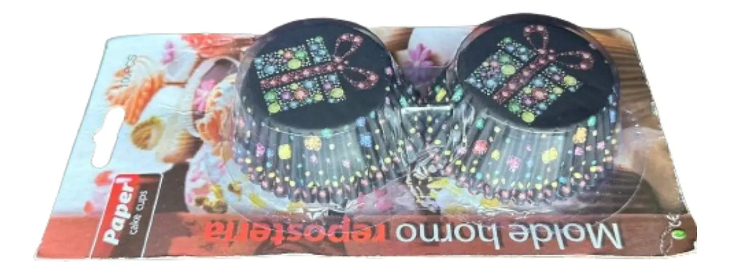Capsulas Cupcake Diseño A Regalo 100un E110xIn52mm 2