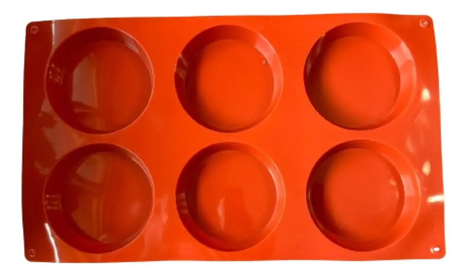 Molde Silicona Alfajor Perfecto 6 Cavidades 29x17cm 2