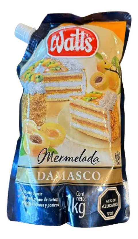 Mermelada Repostera Damasco Watts 1kg