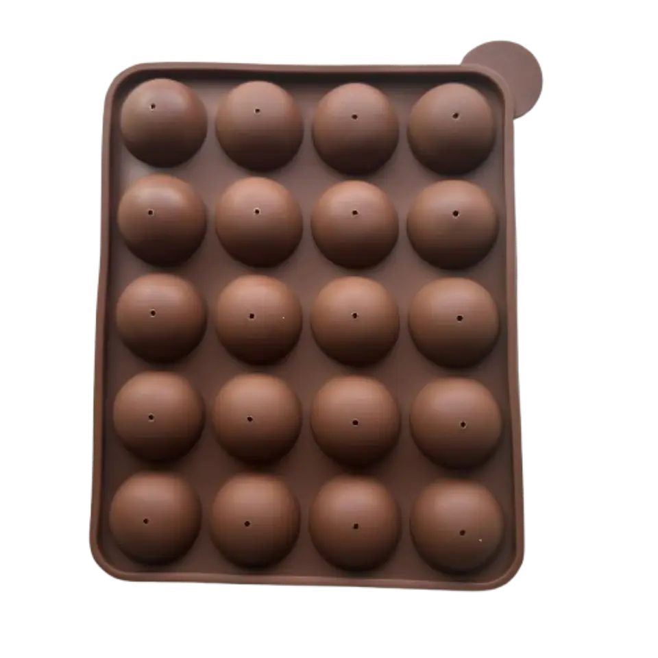 Molde Silicona Para 20 Cake Pop 18x22,5cm 1