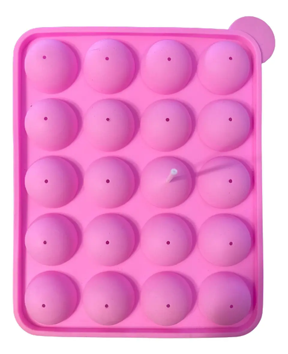 Molde Silicona Para 20 Cake Pop 18x22,5cm 2