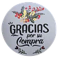 Sticker Gracias Por Su Compra C 100un 38mm - Miniatura 1