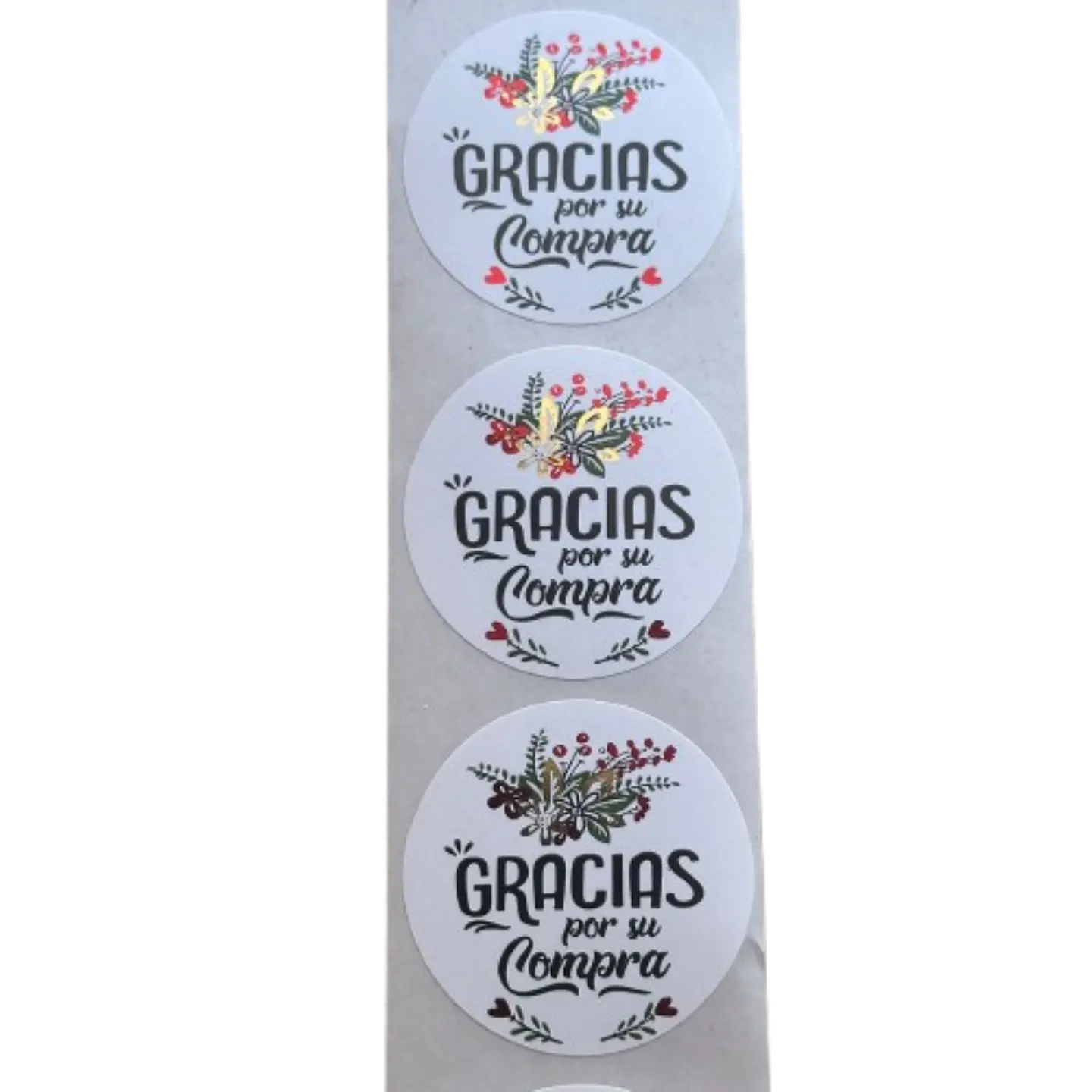 Sticker Gracias Por Su Compra C 100un 38mm 2
