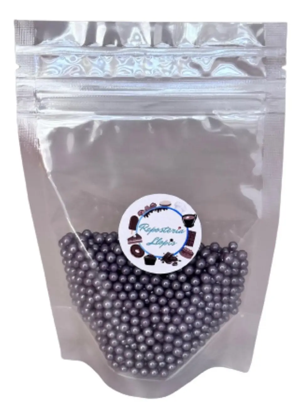 Perlas Moradas Brillante Comestibles 4mm 70g 1