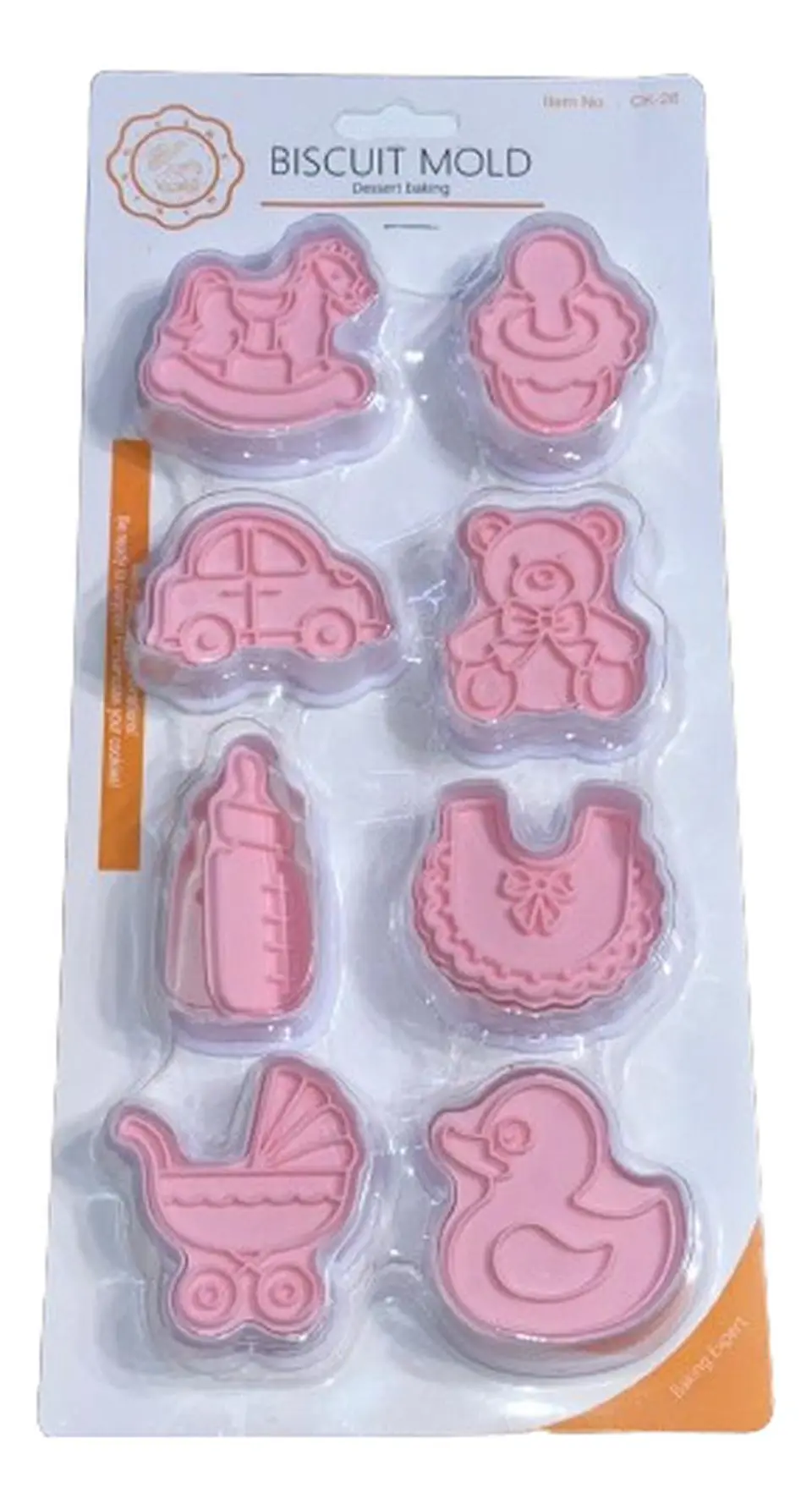 Cortador Galletas Baby Shower Bautizo Estampados 8 pcs 1