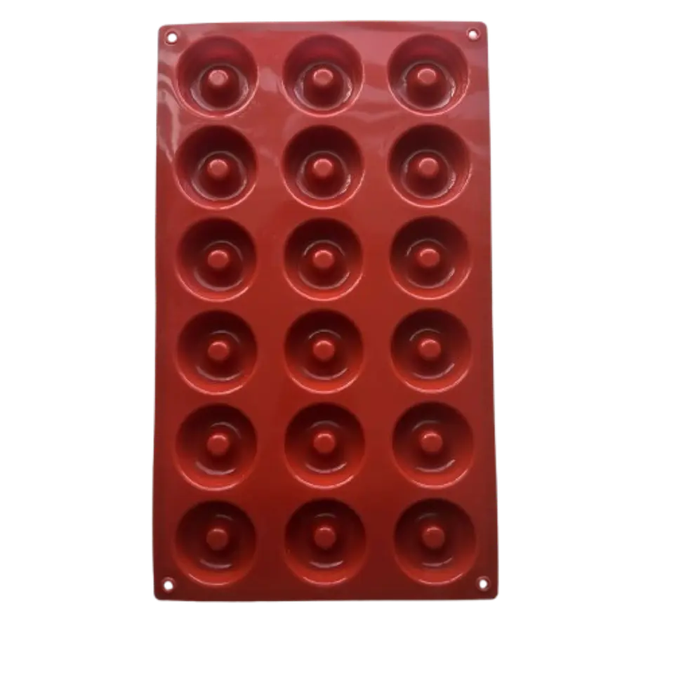 Molde Silicona 18 Mini Donas 4cm Diametro 1