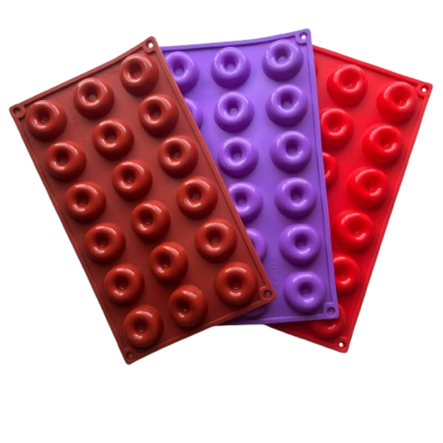 Molde Silicona 18 Mini Donas 4cm Diametro 2