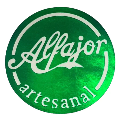 Sticker Alfajor Verde 100un 38mm