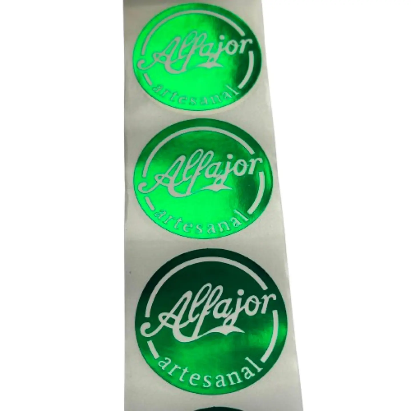 Sticker Alfajor Verde 100un 38mm 2