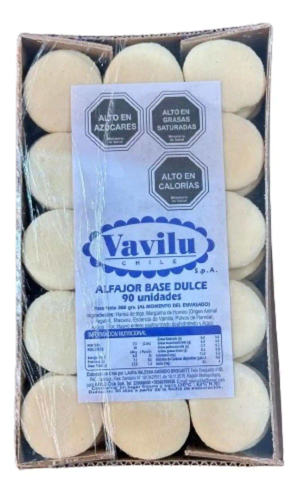 Galletas Tapas De Mini Alfajor Coctail Maicena Vavilu 90un 1