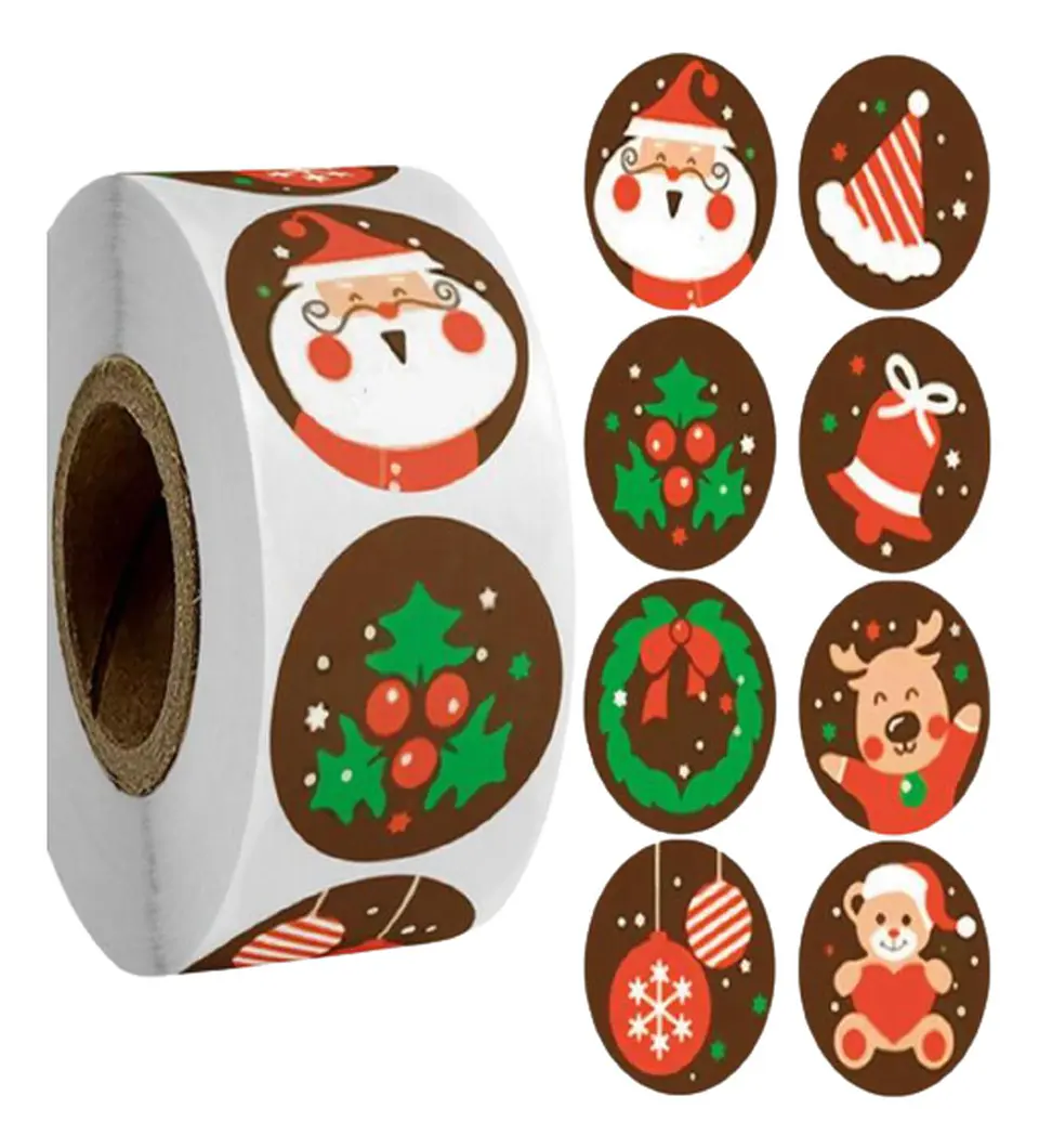 Stickers Navidad A 50un 1
