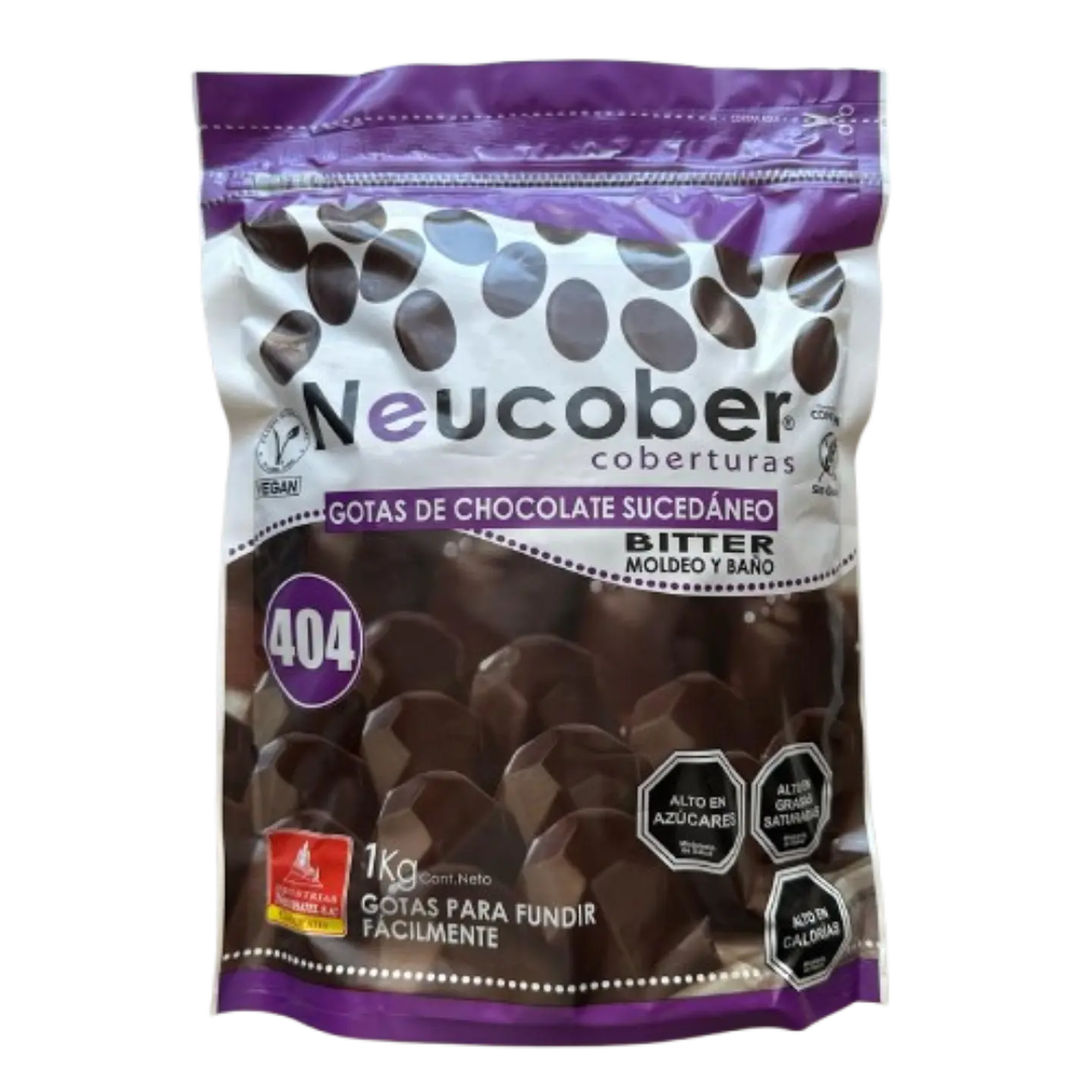Cobertura Chocolate 404 Amargo Gotas Neucober 1kg 1