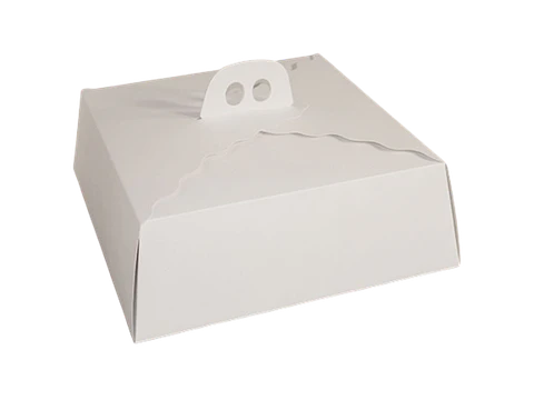 Caja Torta Chica Cartulina Cuadrada 29,5x10,6cm