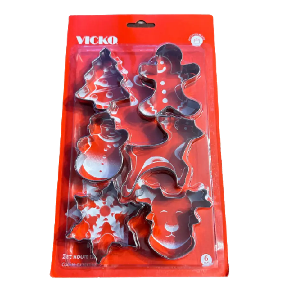 Cortador Galletas Navidad Diseño C 6 pcs 1