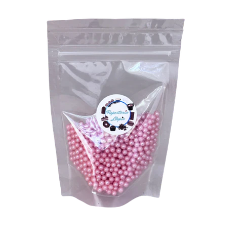 Perlas Rosadas Brillante Comestibles 4mm 70g