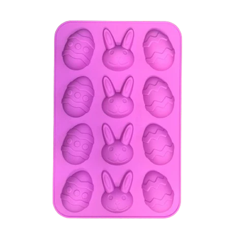 Molde Silicona Huevos Y Conejos De Pascua