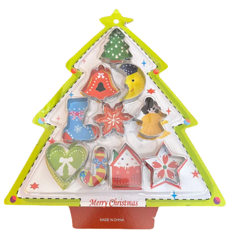 Cortador Galletas Navidad Diseño B 10 pcs