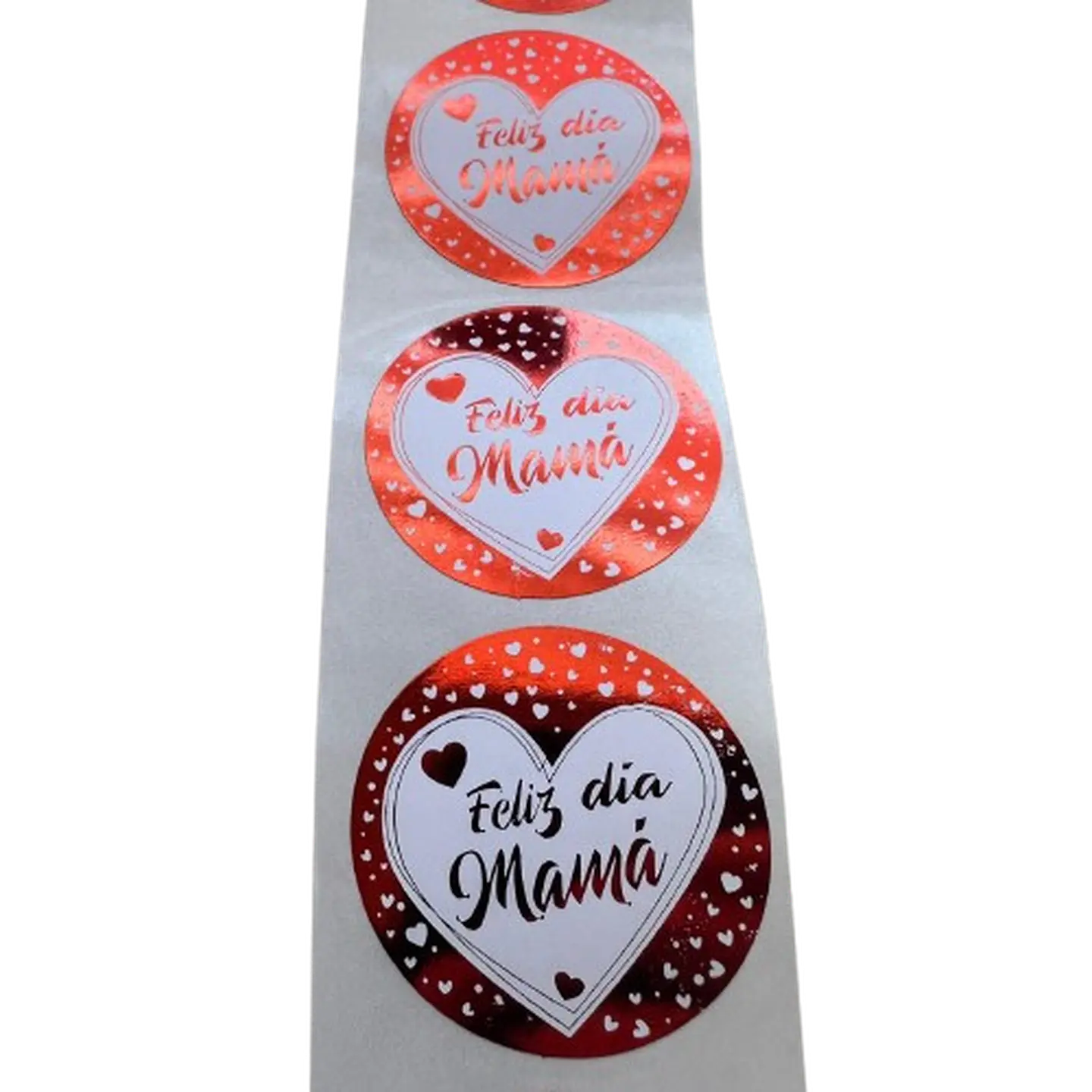 Sticker Feliz Dia Mama 100un 38mm 2