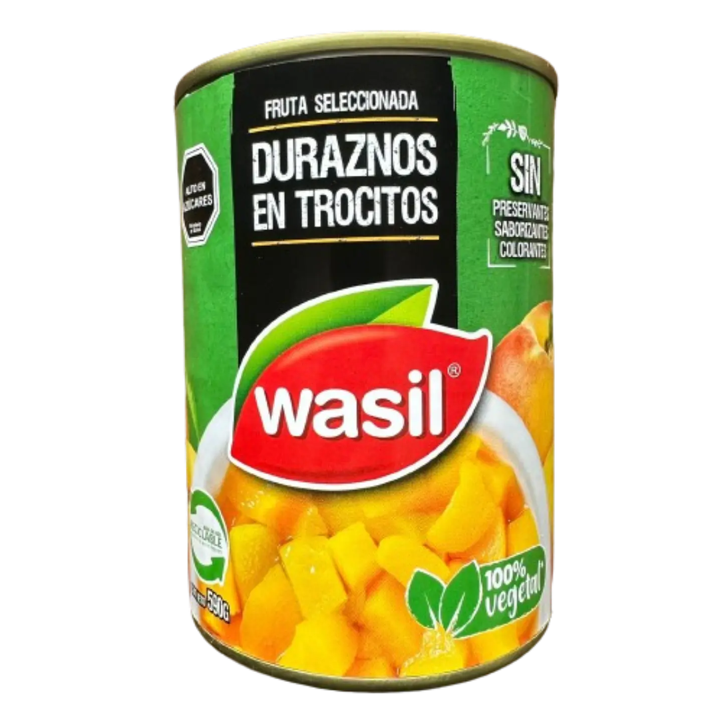 Durazno En Conserva Trozos 590g Wasil 1
