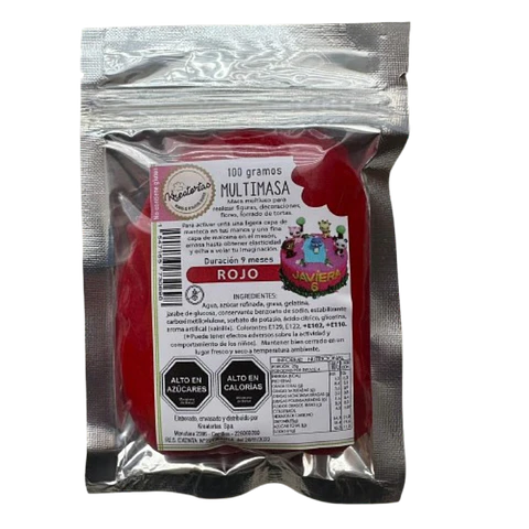 Multimasa Fondant Rojo Kreatortas 100g