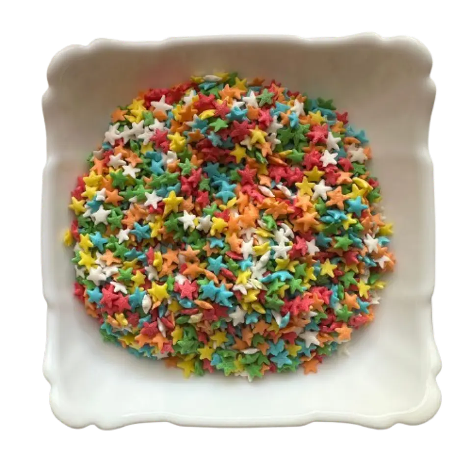 Decoracion Estrellas Multicolor 80g 2