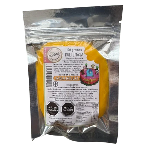 Multimasa Fondant Amarillo Kreatortas 100g