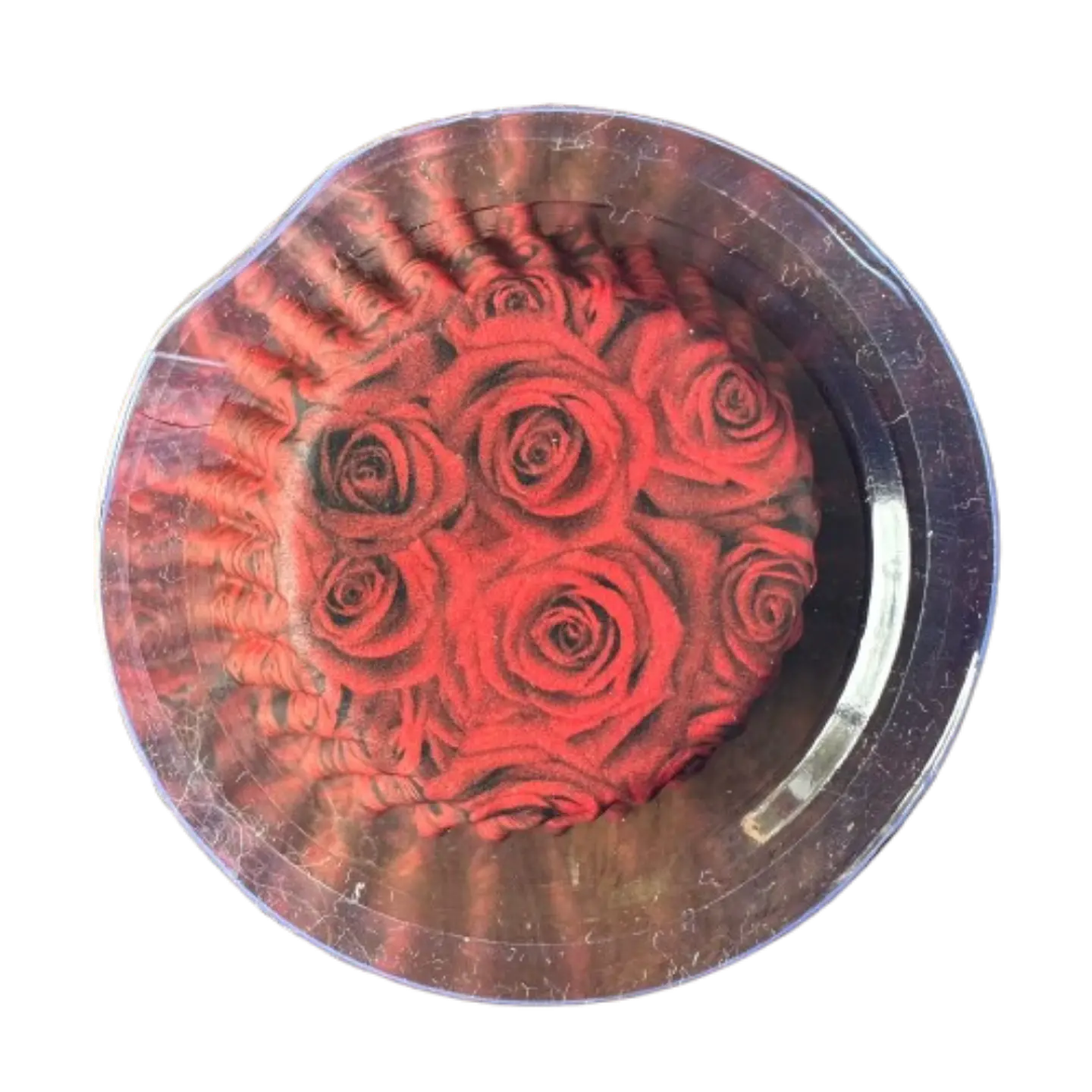 Capsulas Mini Cupcake Diseño I Rosas Rojas 100un E75xIn35mm 1