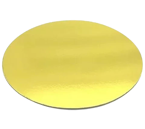 Pack 5 Bandeja Carton Dorada 25cm x 2mm