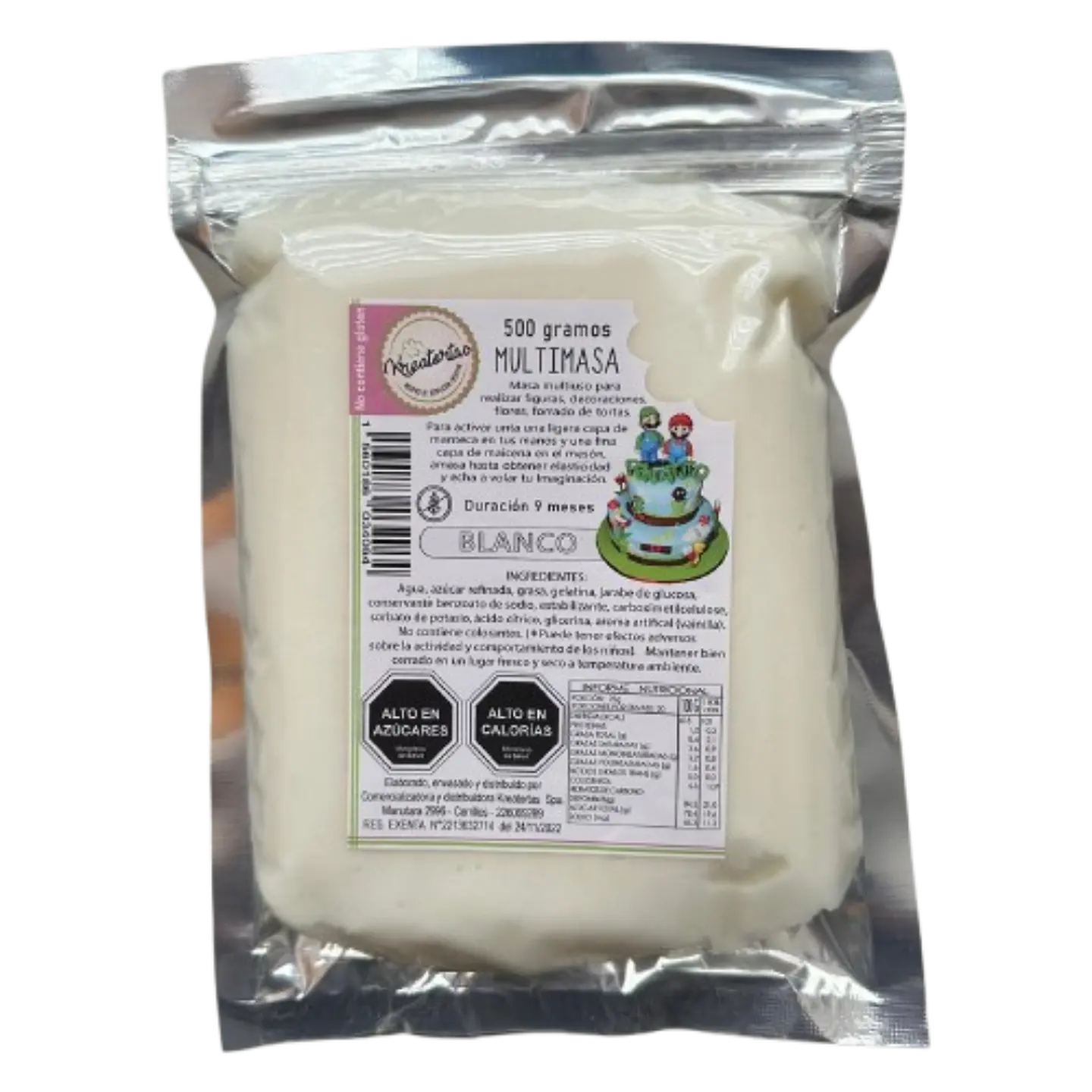 Multimasa Fondant Blanca Kreatortas 500g 1